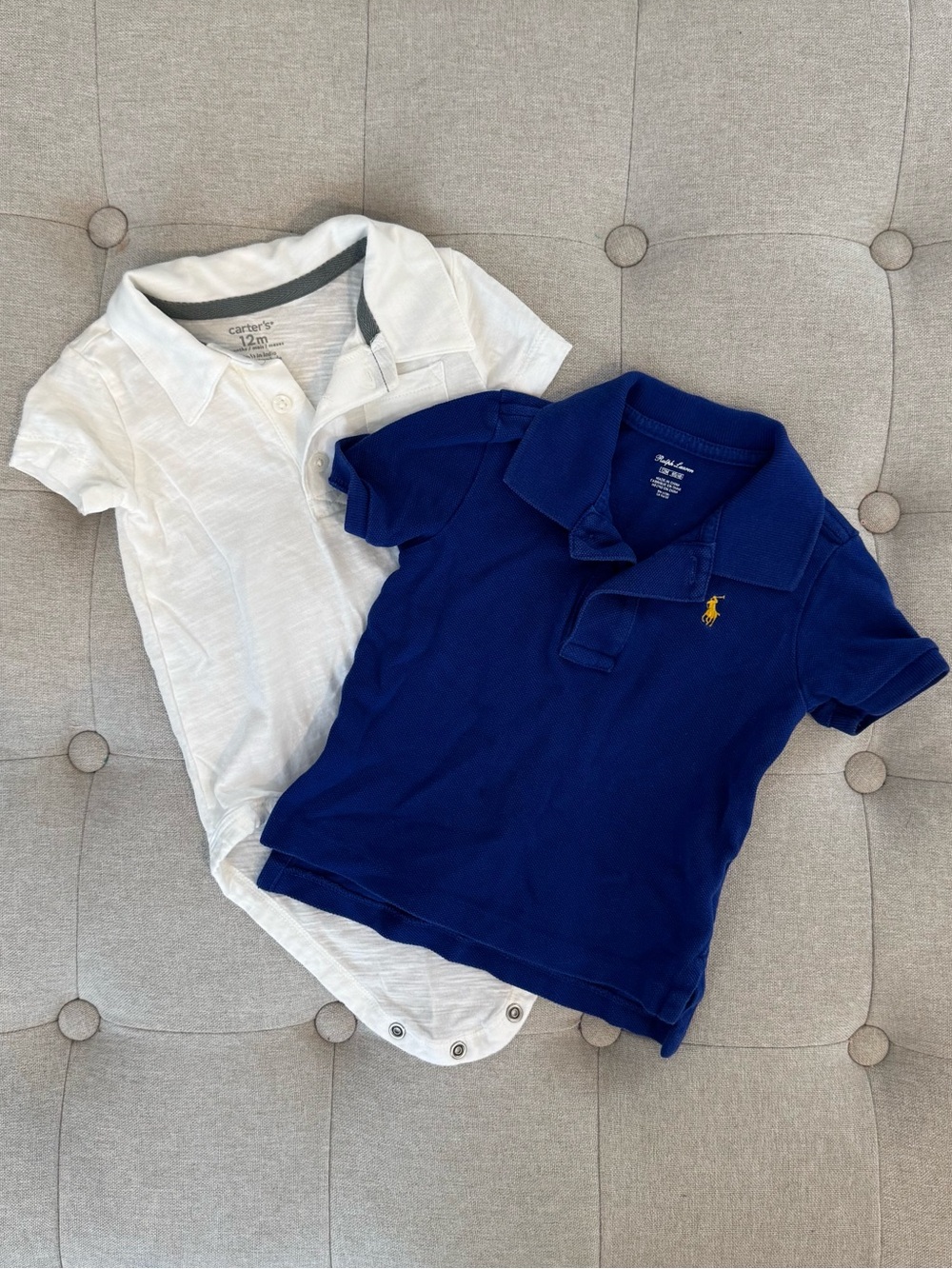 RALPH LAUREN & CARTER’S Polo Shirts - Set of 2 - Size 12 months